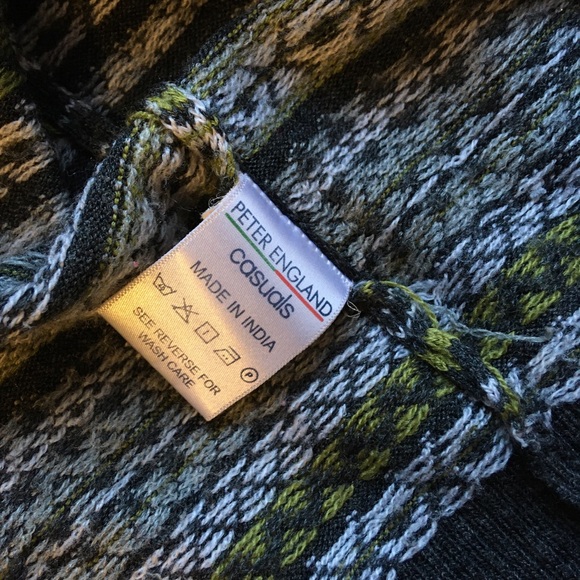 Peter England Cross Neck Sweater - Picture 4 of 7